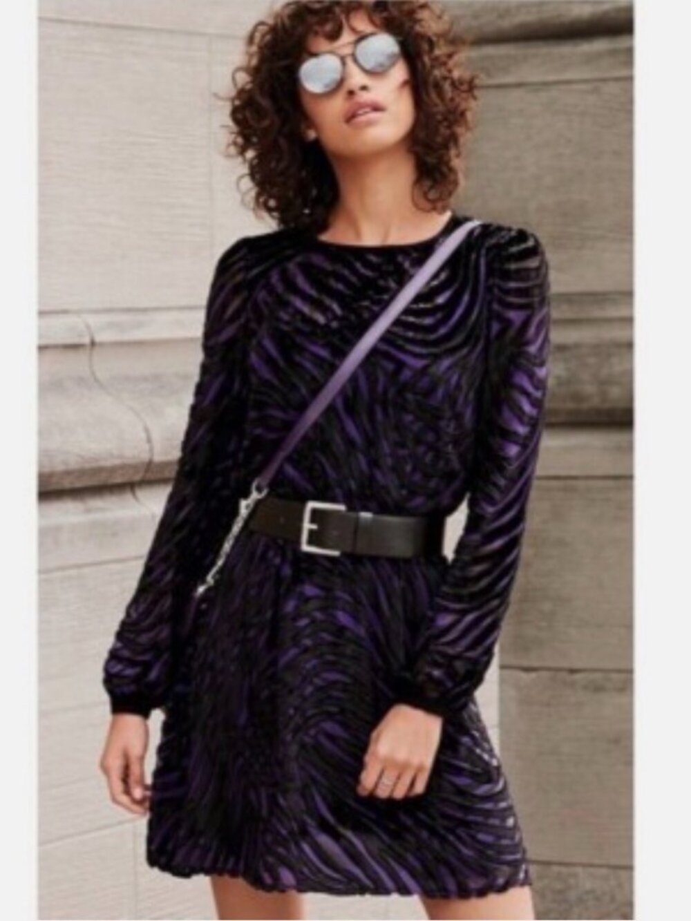 Michael Kors Tiger Devore Velvet Dress. Size Small.  Brand new, never worn.
